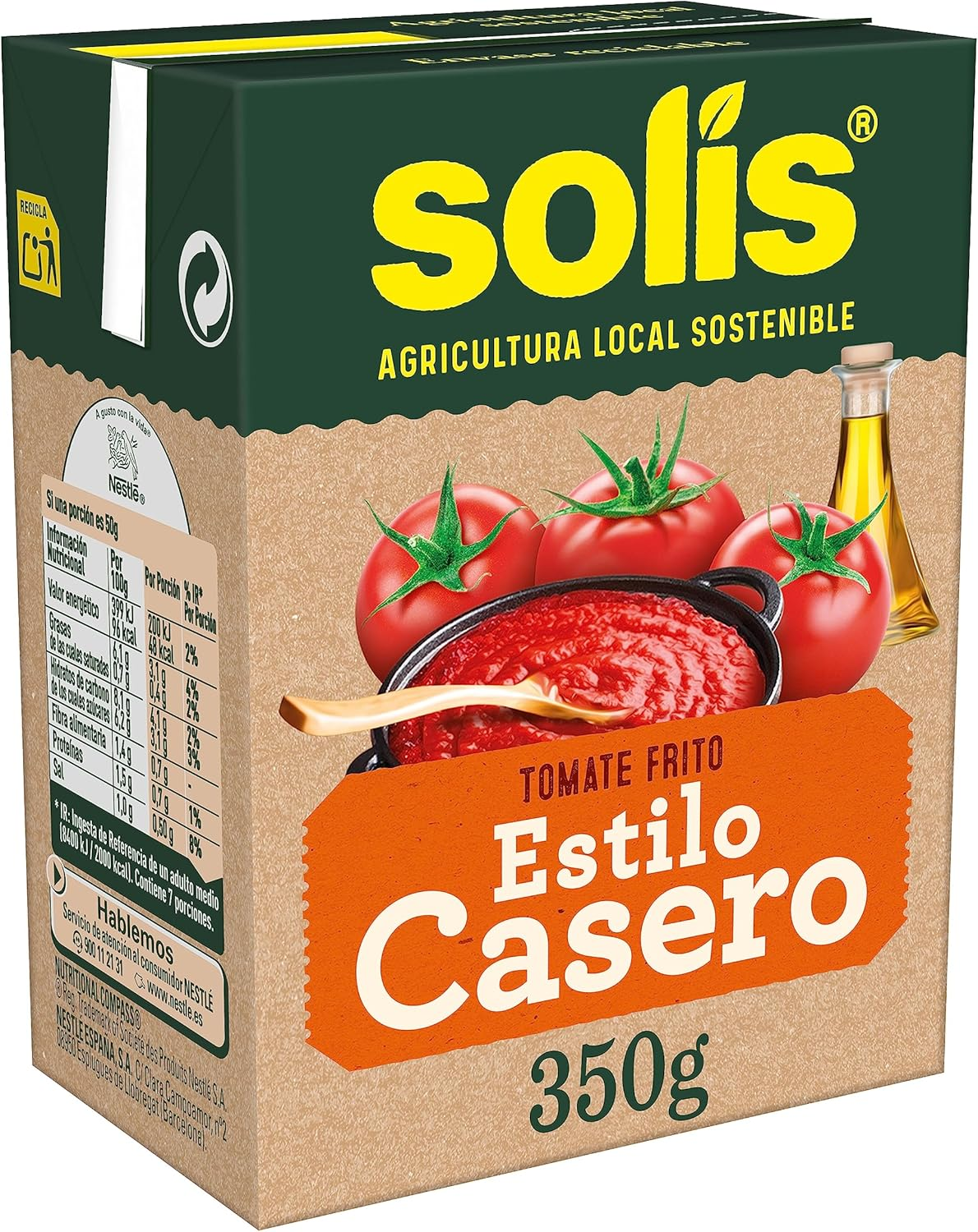Solis ▫️ SOLÍS Tomate Frito Caseiro à Brick - Sem Glúten - 350g (Embalagem de 10)