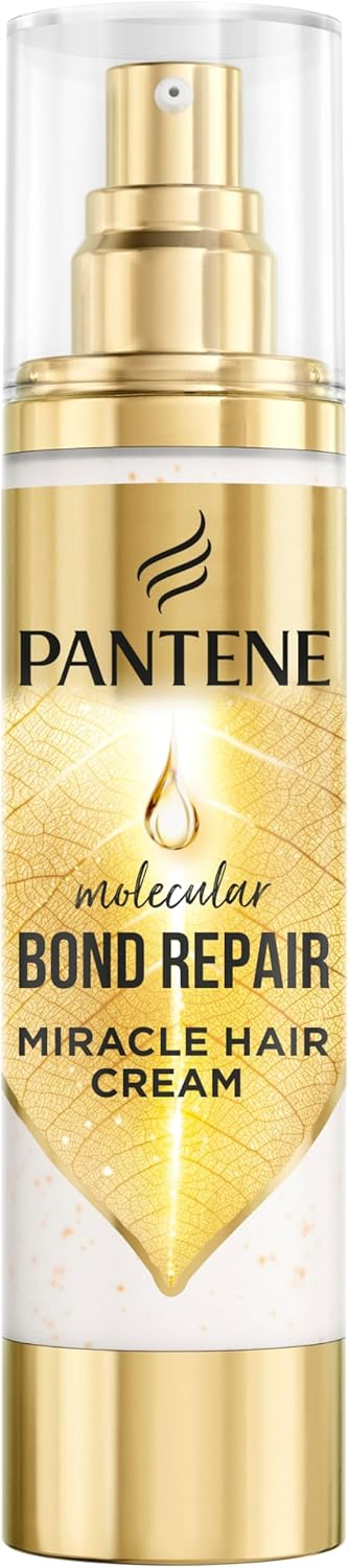 Pantene ▫️ Sérum Creme Reparador Molecular Bond 90ml. Tratamento Capilar com Fórmula Concentrada Pro-V para Todos os Tipos de Cabelo Estragado