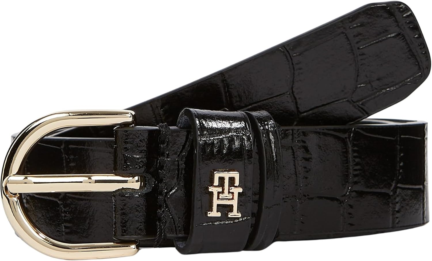 Tommy Hilfiger ▫️ Essential Effortless 2.5 Croc Go Aw0aw17755 Cinto ajustável para mulher