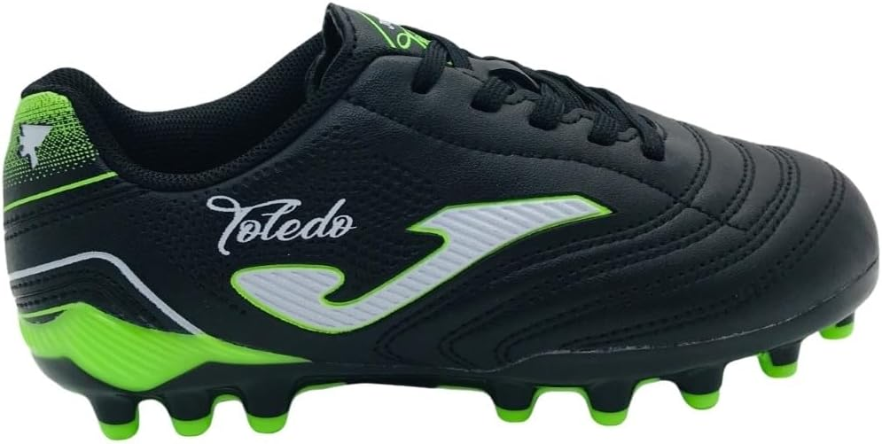 Joma ▫️ Toledo Jr 2501 Preto Sapatos de relva artificial Unissexo Crianças