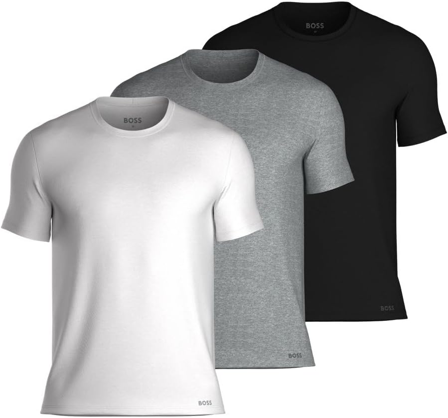 BOSS ▫️ Conjunto de T-shirts para homem, pré-embalagem 999, M
