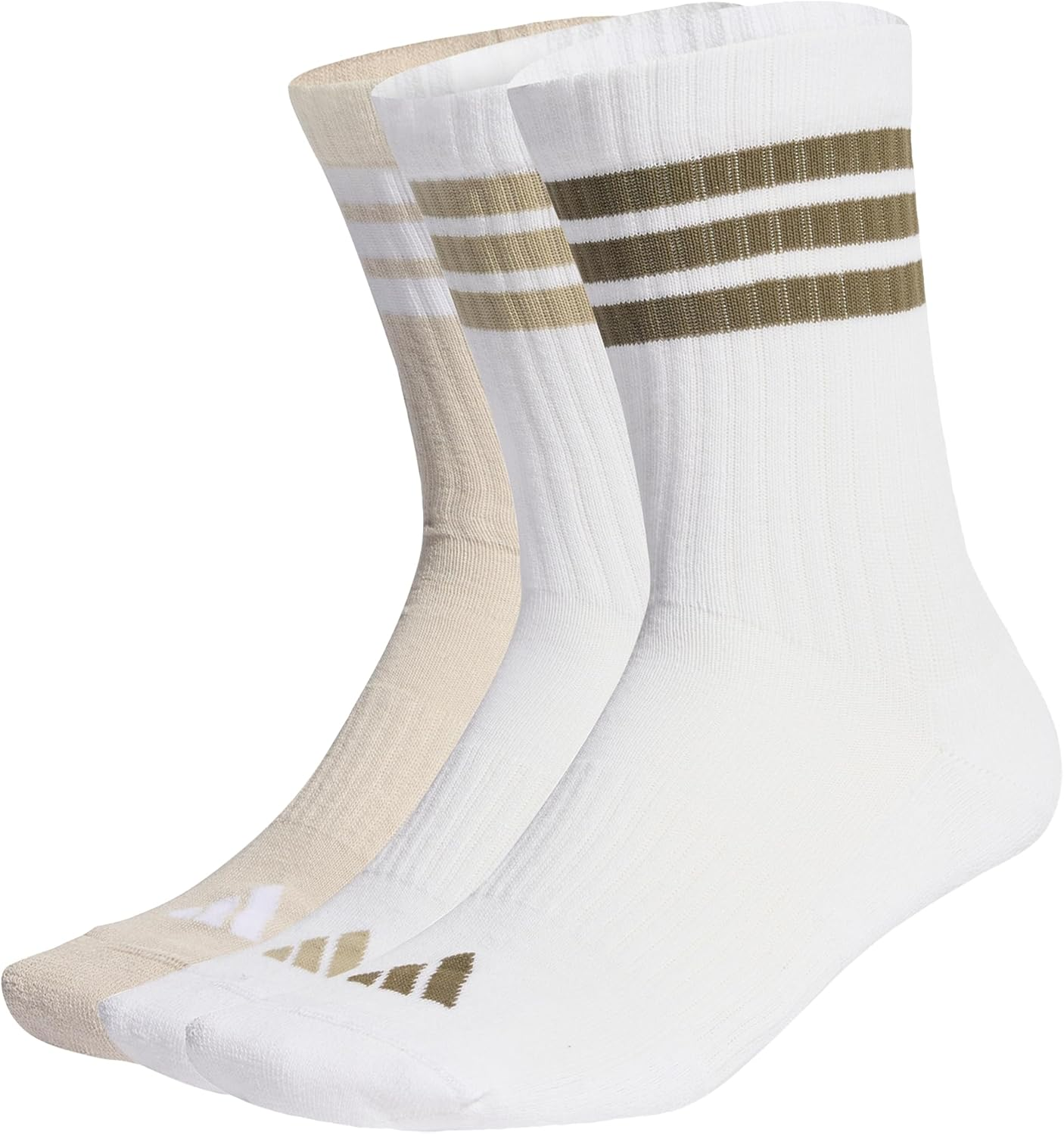 adidas ▫️ 3stripes Cushioned Sportswear Crew Socks 3 Pair Pack Unisex Adult Socks
