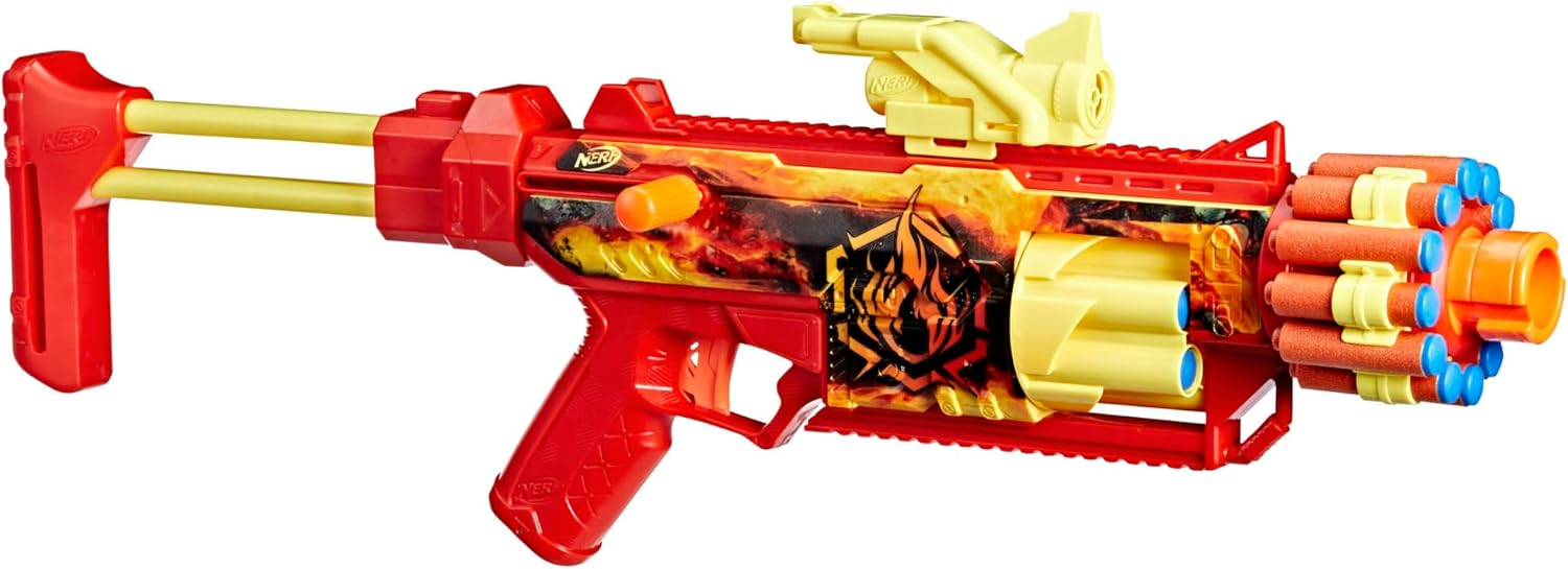 Nerf ▫️ Equipamento lançador FlareFusion e 18 dardos N1