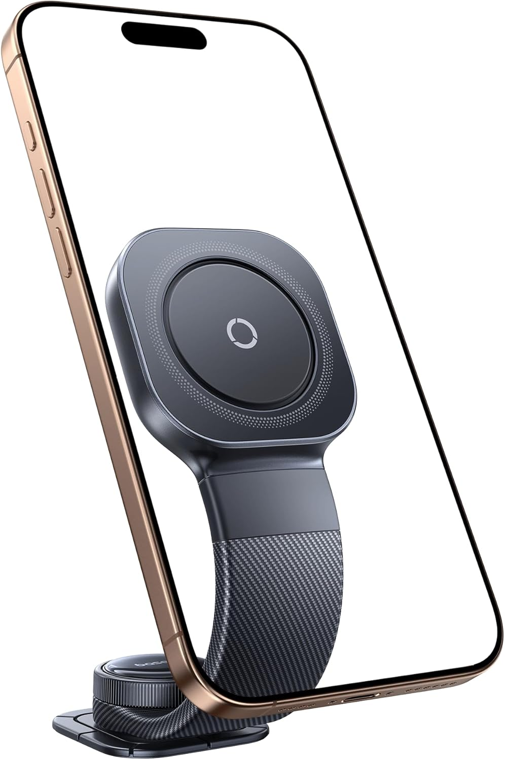Baseus ▫️ C03 Suporte magnético para telemóvel para automóvel, suporte para telemóvel ajustável a 360° Magsafe, memória de liga flexível, suporte universal para automóvel para iPhone Samsung