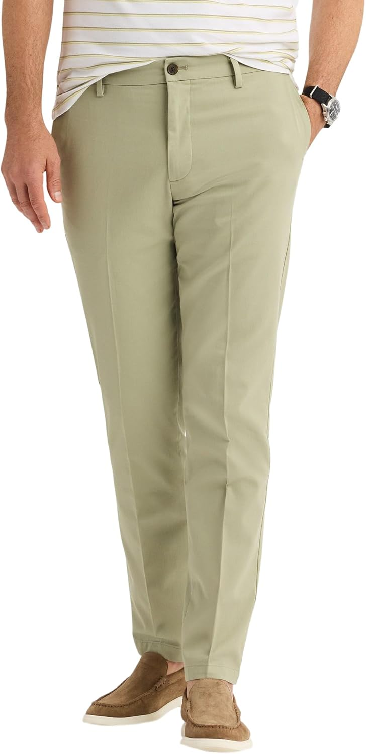 Dockers ▫️ Signature Stain Defender Slim Creased - Calças de homem