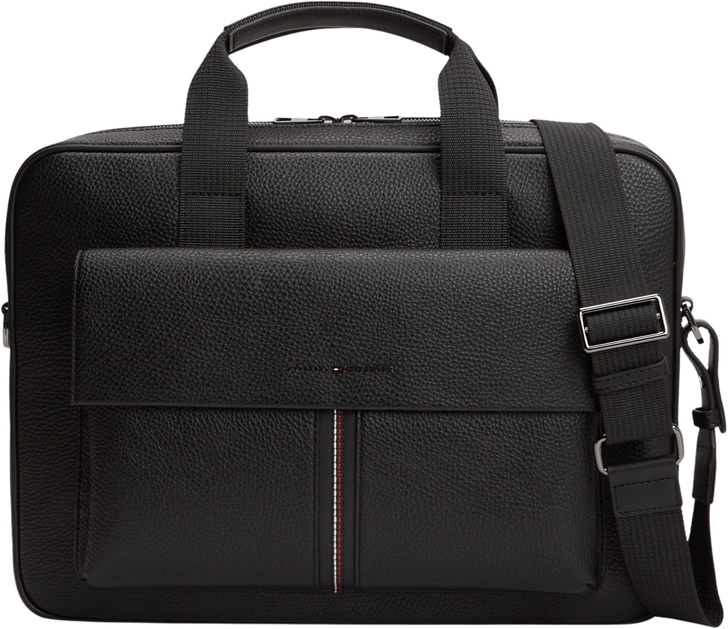 Tommy Hilfiger ▫️ TH Central Computer Bag Am0am14166, Mala de computador para homem, Tamanho único