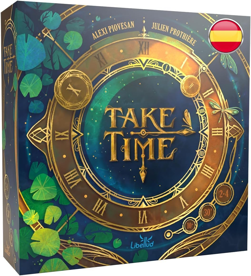 Asmodee ▫️ Take Time, jogo de dedução cooperativo para 2 a 4 jogadores a partir dos 10 anos, jogo estratégico e dinâmico, jogos de 25 minutos, versão inglesa