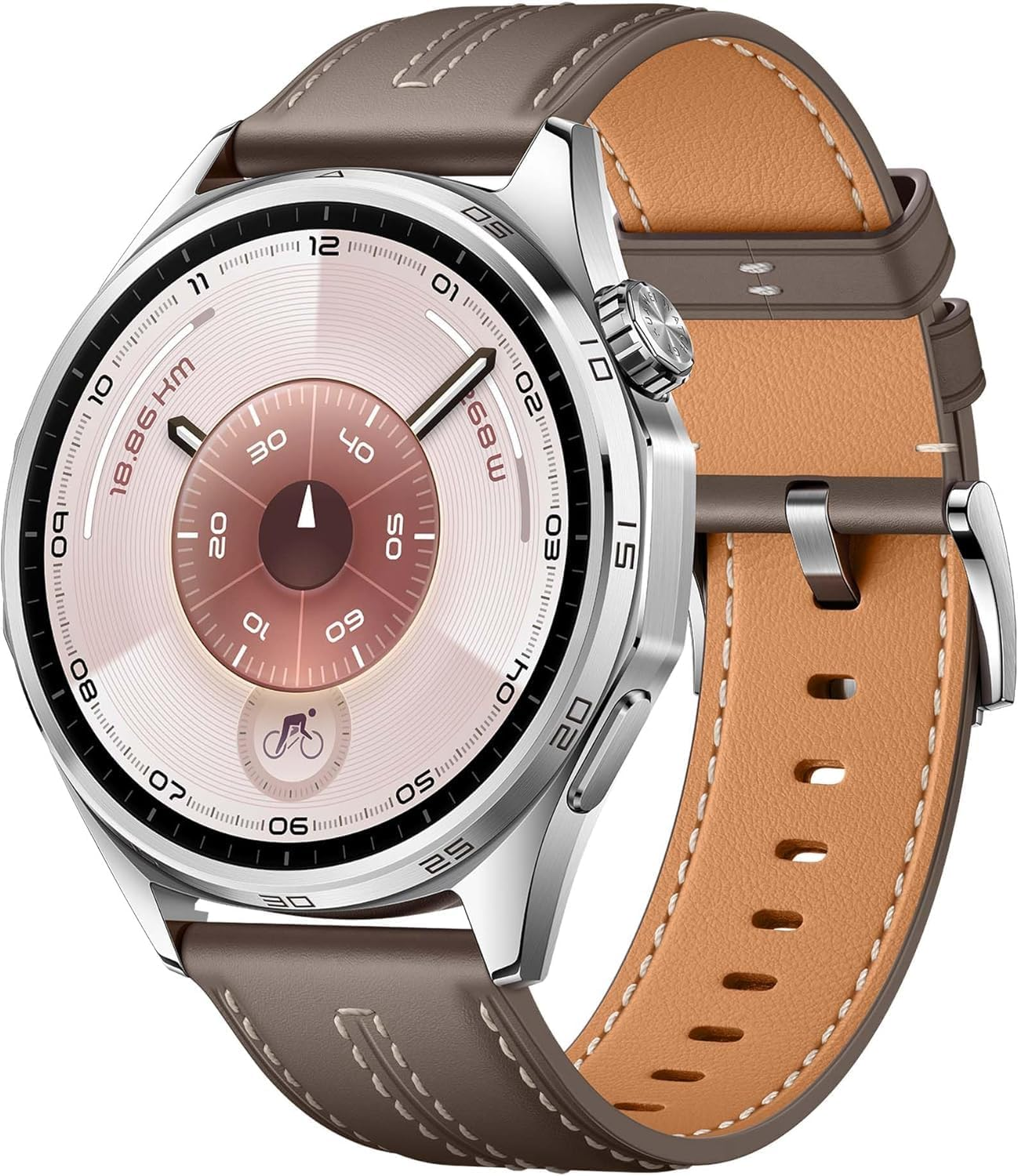 HUAWEI ▫️ Watch GT 6 46 mm GPS Smartwatch, ecrã tátil AMOLED de 1,47'', até 21 dias de autonomia da bateria, ciclismo, mais de 100 modos de desporto, compatível com iOS Android, NFC, monitorização da saúde, cinzento