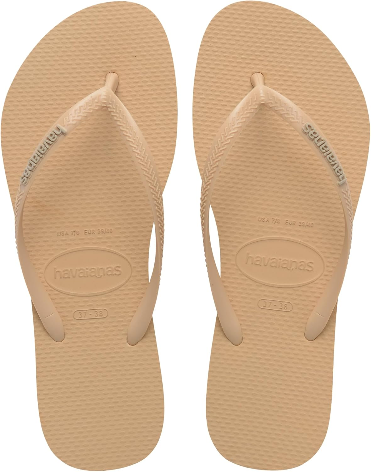 Havaianas ▫️ Slim Logo Pop Up, chinelos com logótipo de cor contrastante, silhueta elegante e confortável, sola antiderrapante, Mulher