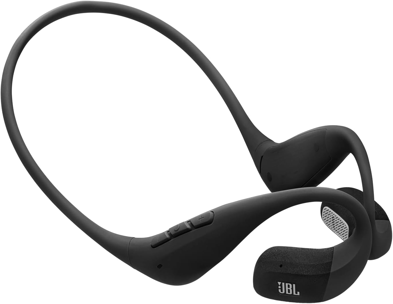 JBL ▫️ Auscultadores desportivos Endurance Pace, Bluetooth, 10 h de autonomia da bateria, fita para o pescoço em titânio com memória, proteção IP68 contra água e poeira, tecnologia OpenSound, preto/cinza