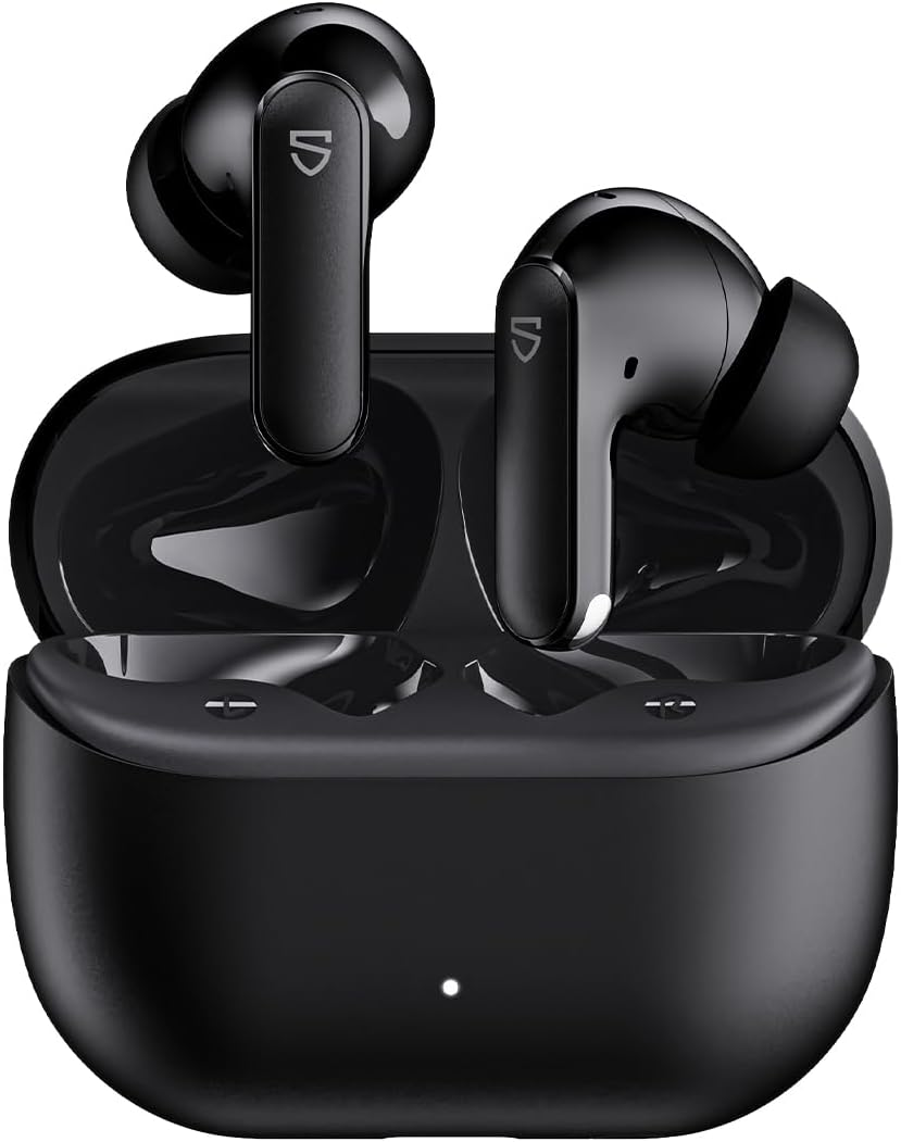 SoundPEATS ▫️ Q3 Pro Auscultadores sem fios com 38 dB ANC, drivers de 13 mm, auscultadores Blueooth 6.0 com cancelamento de ruído, 42 h, 4 microfones AI ENC, IP55, carregamento rápido e EQ na aplicação