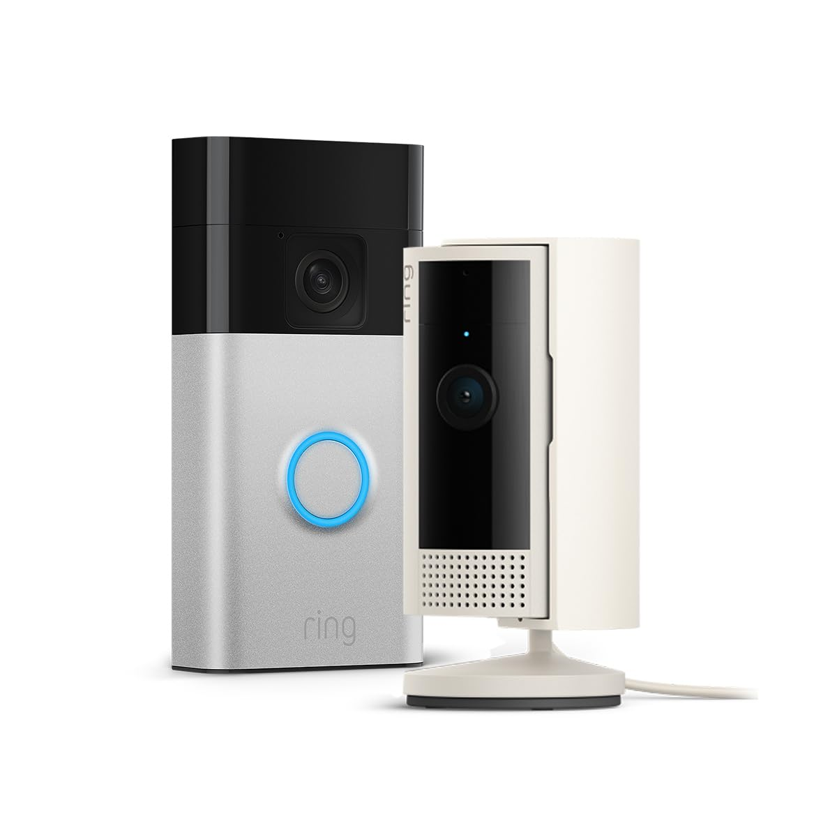 Ring ▫️ Campainha de vídeo com bateria + câmara interior (câmara interior, 2ª geração) | auto-instalação fácil (5 min.) | 30 dias grátis Home