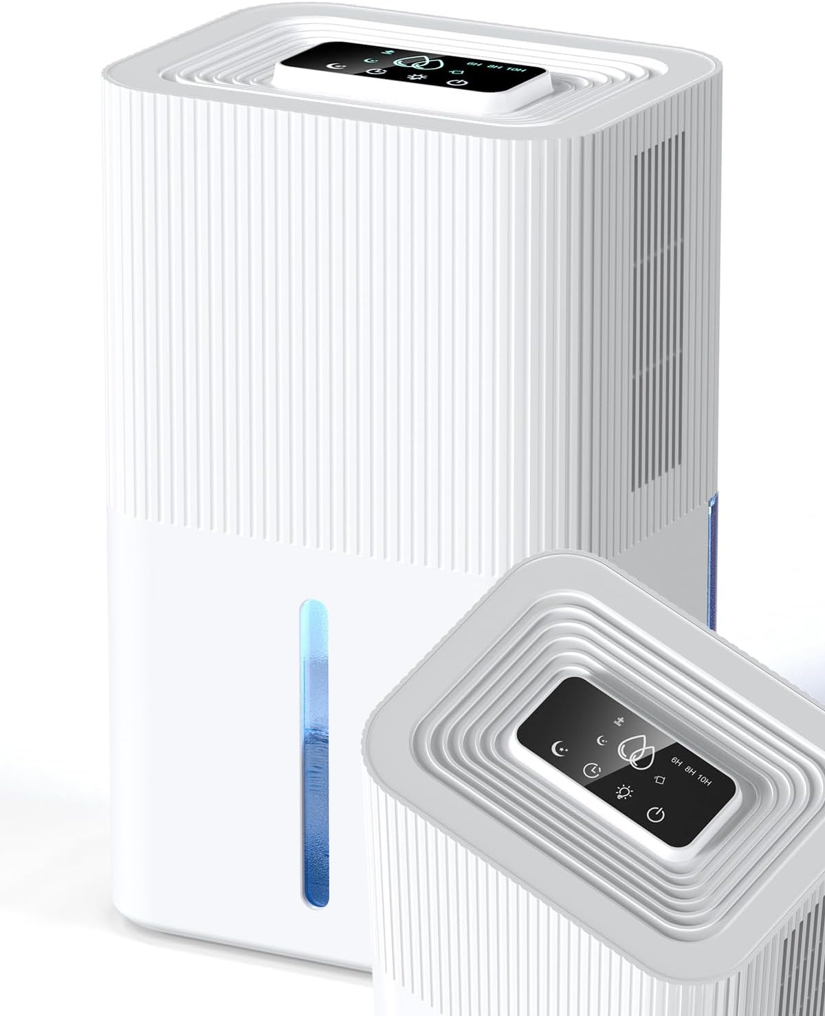 MaidellAir ▫️ Desumidificador 2700ML, desumidificador elétrico, temporizador silencioso, modo de suspensão, luz nocturna de 7 cores, portátil, ideal para apartamentos, casas de banho e caves (1200ML/24H)